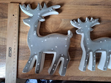 Porzellan/Keramik Hirsch grau