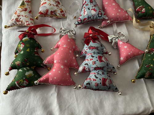 Weihnachtsbaum stoff ornament - weihnachtsbaum, stoff-ornament