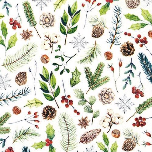 Servietten winter natural - winter,