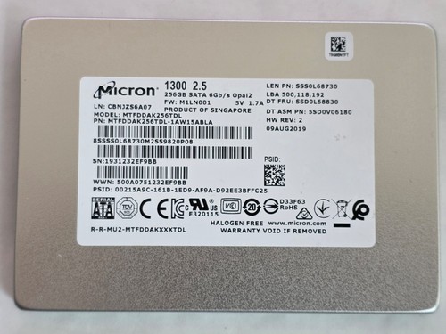 256gb micron 1300 ssd zoll - micron,