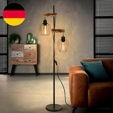 ZMH Stehlampe Wohnzimmer Holz