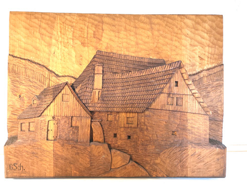 Holzbild halbrelief frohnauer - holzbild,