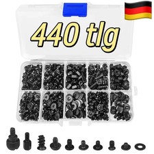 440tlg Computer Schrauben Montage Sortiment Set für PC Mainboard Fan Festplatte