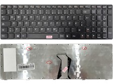 DE - Schwarz Tastatur Keyboard version 1 kompatibel für Lenovo Ideapad G710