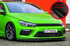 V2 Frontspoiler Schwert  aus ABS für VW Scirocco R Facelift ABE Schwarz Glanz