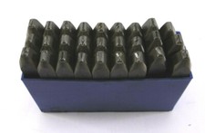 Stolte Schlagbuchstaben Satz 6 mm | Extra Schwere Qualität | A-Z + & | 27teilig