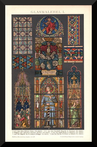 Glasmalerei historischer - glasmalerei, 1