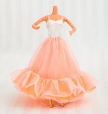 Barbie Pfirsichblüten Peaches n Cream Vintage Kleid 1984 Mattel bespielt 80er