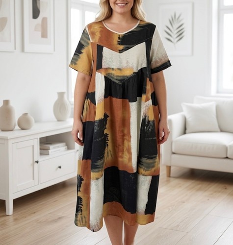 46 leinen kleid - leinen,