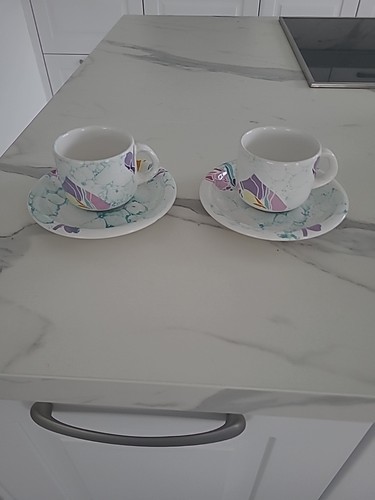 Kaffeetassen mit unter - 2x,