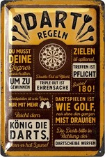 Retro blechschild darts - darts, irish