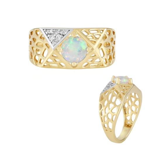 Welo opal goldplattierter - opal,