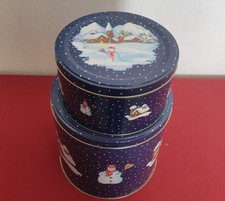 Blechdose Plätzchendose Weihnachtsdose Keks Dose Gebäckdose 2 Dosen Gebäckdosen.