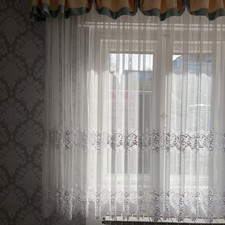 Plauener Spitze Spitzengardine Stickereigardine Höhe 165 Cm Länge Ca. 10 Meter