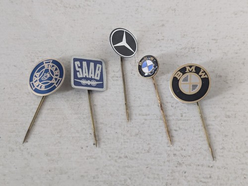 Vintage car logo metal lapel - car,