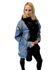 Oversize damen jeansjacke mit - damen,