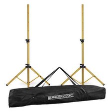 2x DJ PA Boxen Ständer Gold