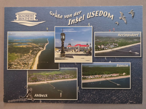 Ansichtskarte insel usedom - ansichtskarte,