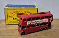 RW 56 London Trolleybus Matchbox Lesney Moko in B Box 1958