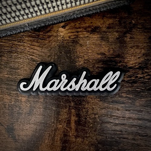 Marshall logo badge silber - marshall,