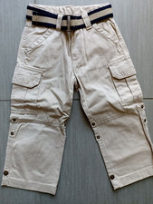 NEU !!! Cargo Pull-up Hose mit Gürtel TCM TCHIBO Größe 98/104 Beige