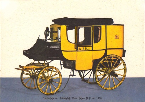 Postkarte postkutsche der - «postkutsche,