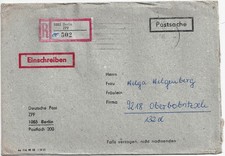 DDR: Postsache, Einschreiben