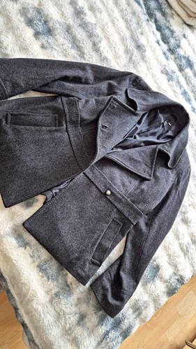 Damen cabanjacke grau - h&m, gr