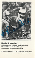 Autogrammkarte Heide Rosendahl