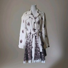 Cremefarbener Damen Trenchcoat