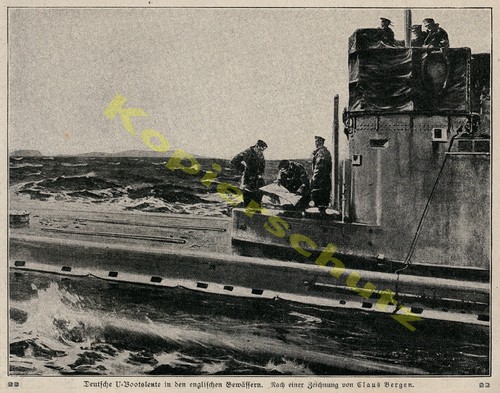 Claus bergen boot seekarte - bergen, u-boot