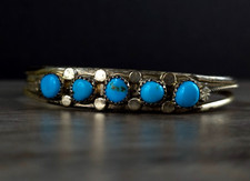 Armreif Silber Sterling Türkis Indianer - markant & ausgefallen silver anello