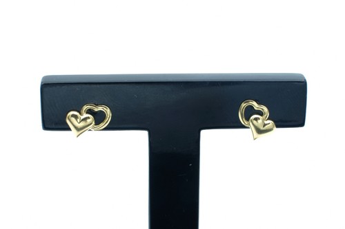 Goldohrstecker herzen gold - goldohrstecker,