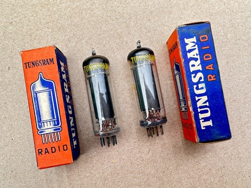 Tungsram 6aq5 vacuum tube nos - 6aq5,
