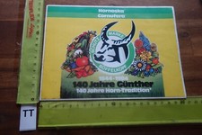 Alter Aufkleber Gärtner Gartenbau Landschaftsbau GÜNTHER Dünger 1984 Büffelkopf