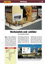 Vorbildgetreue Werbetafeln und -schilder realisieren / Bauanleitung