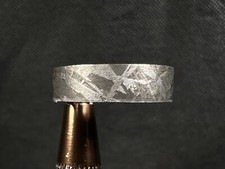 GIBEON Meteorit Ring - Größe 4,75 - Ehering Weltraum Astronomie Schmuck A 51246