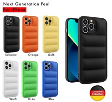 Hülle iphone 14 13 12 11 XS Pro Max tasche 3D Down Puffer case handy schutzhülle