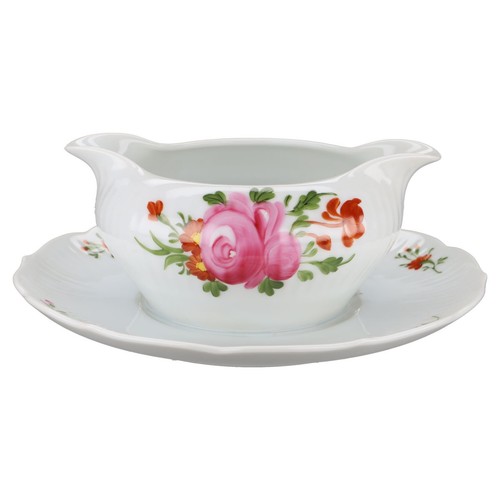 Sauciere mit teller einteilig - teller,