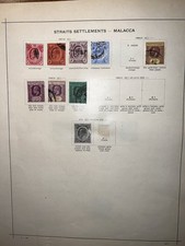Briefmarken Lot Straits Settlements | ab 1900 auf schönem Schwaneberger Vordruck