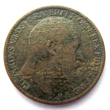 Alte englische Bronzemünze 1