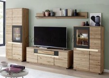 Massivholz Wohnwand 4teilig