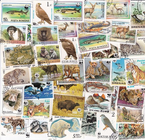 Verschiedene briefmarken - 50,