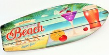 Sommer Wand Schild Bild Surf Brett Board Strand Bar 78 cm Holz Surfen rustikal
