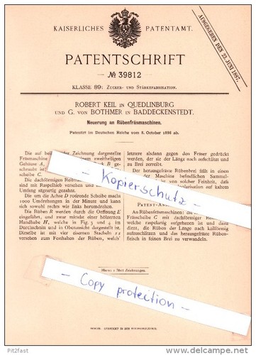 Original patent keil in - original, r.