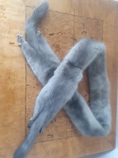 ?100% NERZ PELZ STOLA SCHAL KRAGEN Traumhaft Luxus  ca.  120 cm x 7 cm TOP!