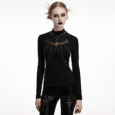 PUNK RAVE Gothic Top Bat Girl