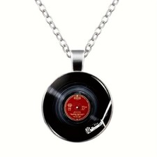 Halskette Schallplatte DJ Hip Hop Herrenkette Männerkette Modeschmuck Geschenk