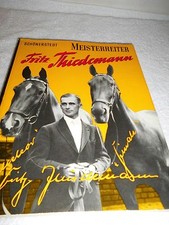 Meisterreiter Fritz Thiedemann * 3. Auflage  1958 * von Karl Schönerstedt