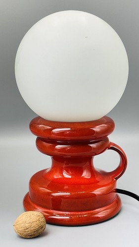 Rote tischlampe keramik mit - rote,
